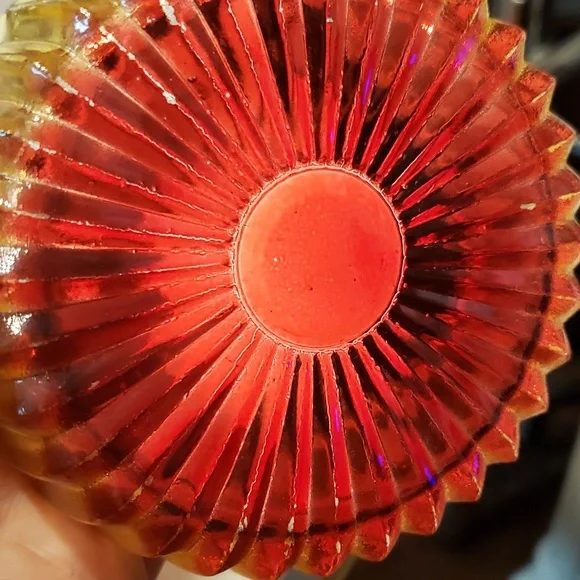 Adorable Art Deco glass powder dish with Lipstick holder - Picture 6 of 10